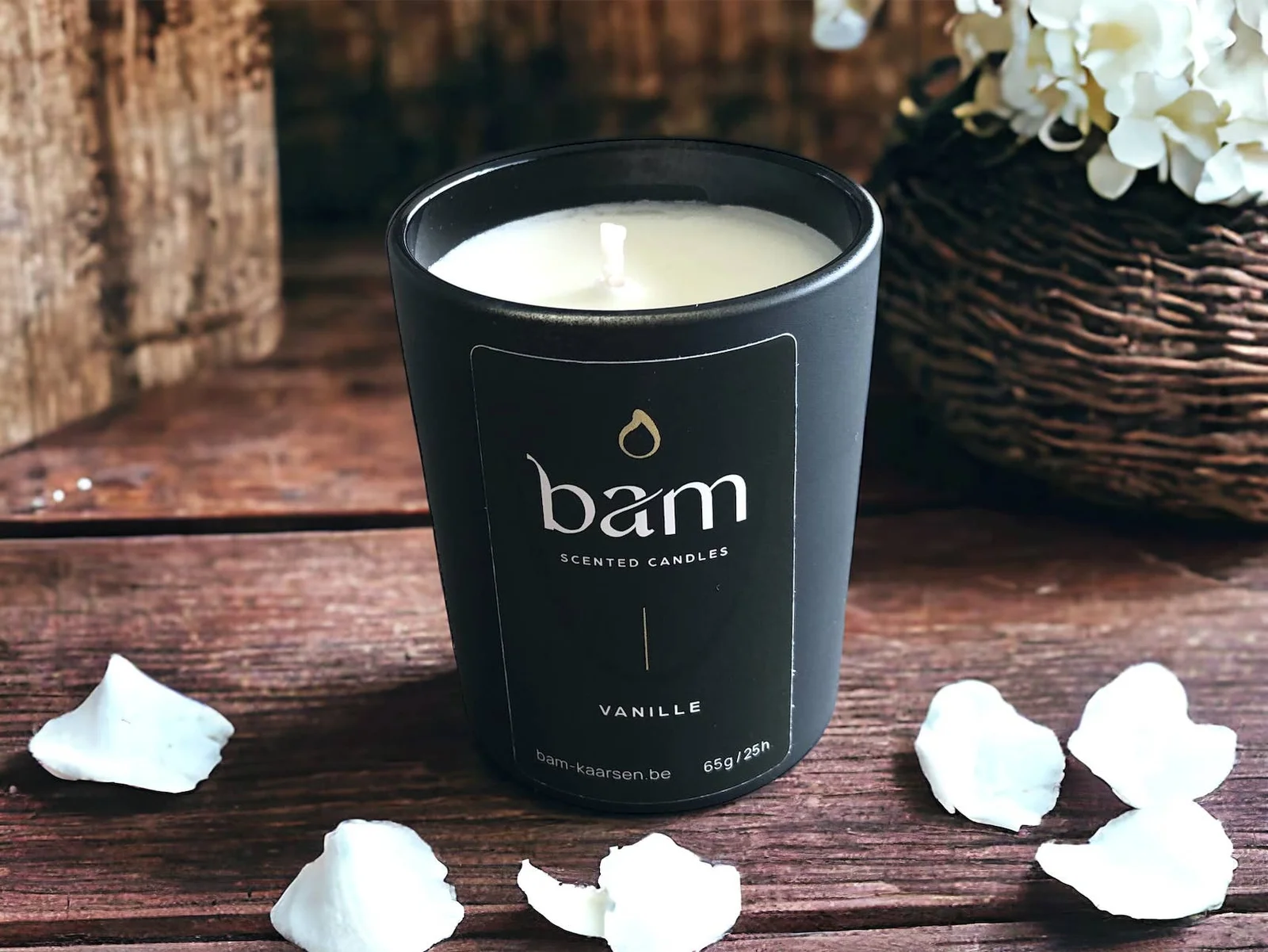 BAM BAM - VANILLE Duftkerze - BLACK Collection Small