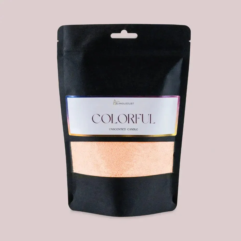 The Candledust Creay Peach Duftfreie Kerze Sand 330g Nachfüllpackung + 5 Dochte
