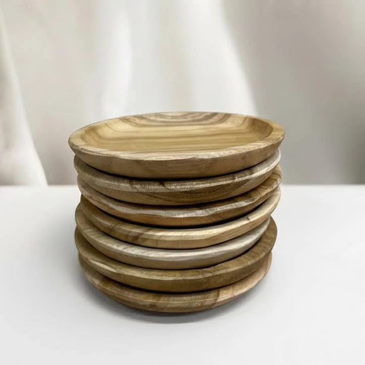 ByBazz Teak-Schälchen 8 cm flach