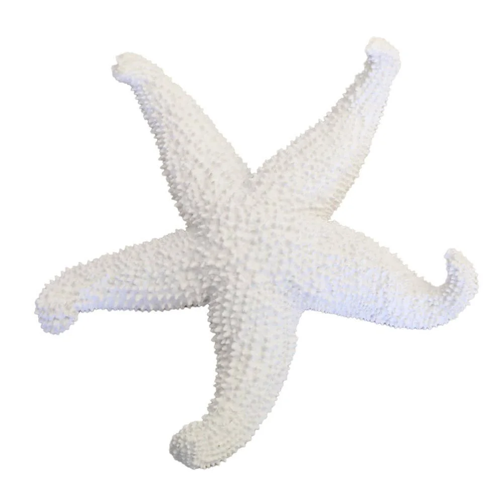 AULICA Dekorativer weisser Seestern aus Polyresin 24x24x5 cm
