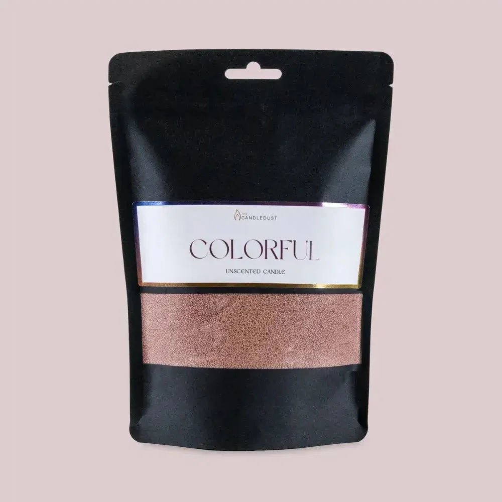 The Candledust Mokka-Mousse Duftfreie Kerze Sand 330g Nachfüllpackung + 5 Dochte