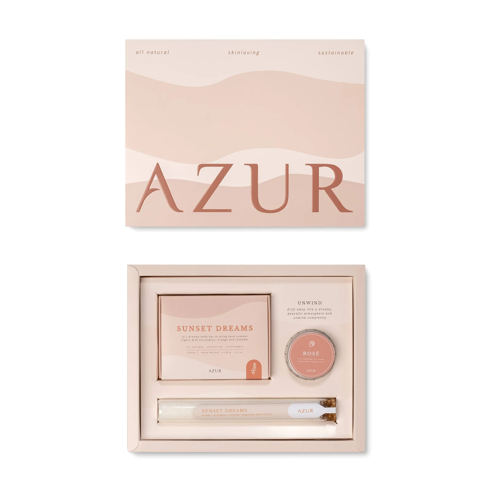 Azur Natural Bodycare BV UNWIND Geschenkset