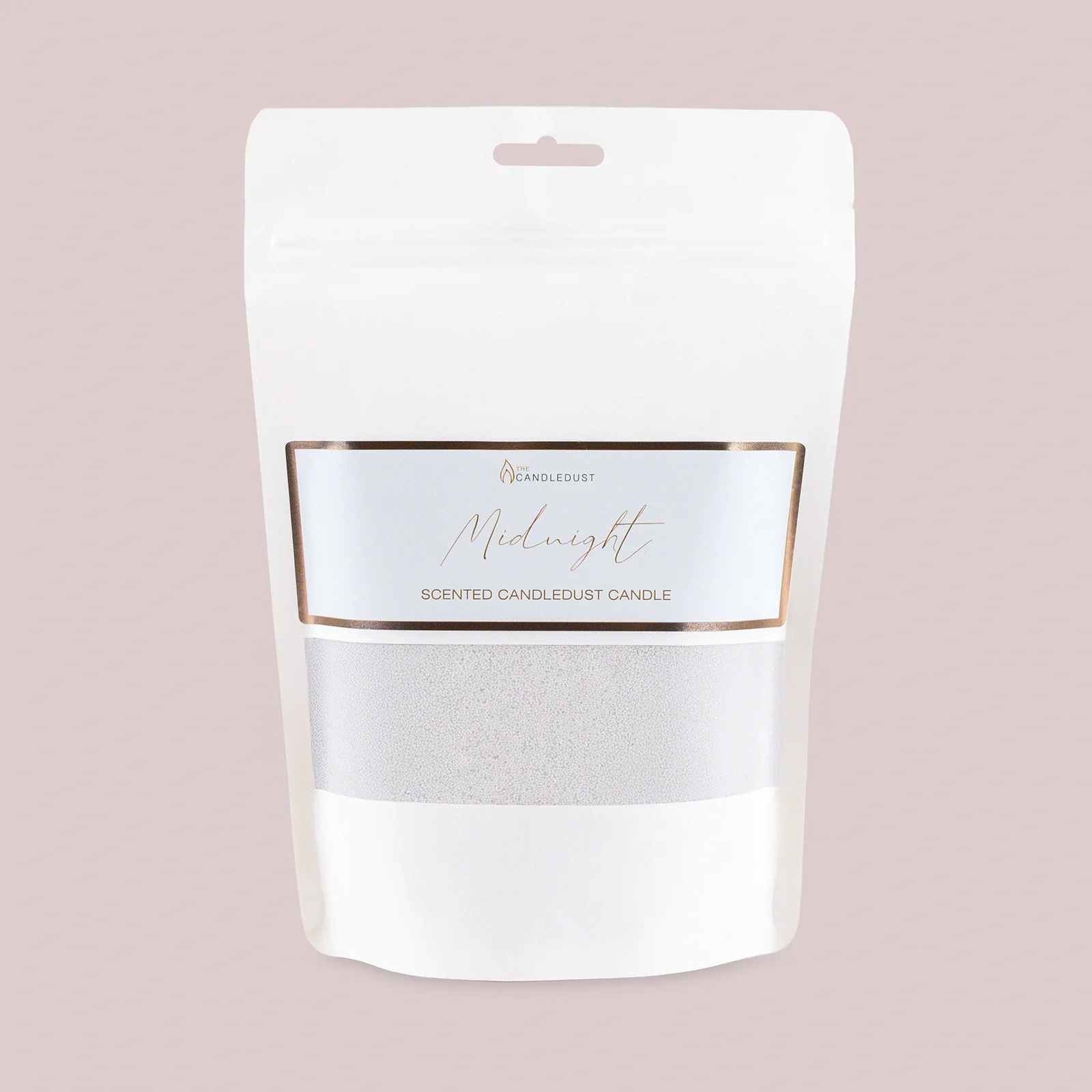The Candledust Mitternachtsduftkerze Sand 330g + 5 Dochte