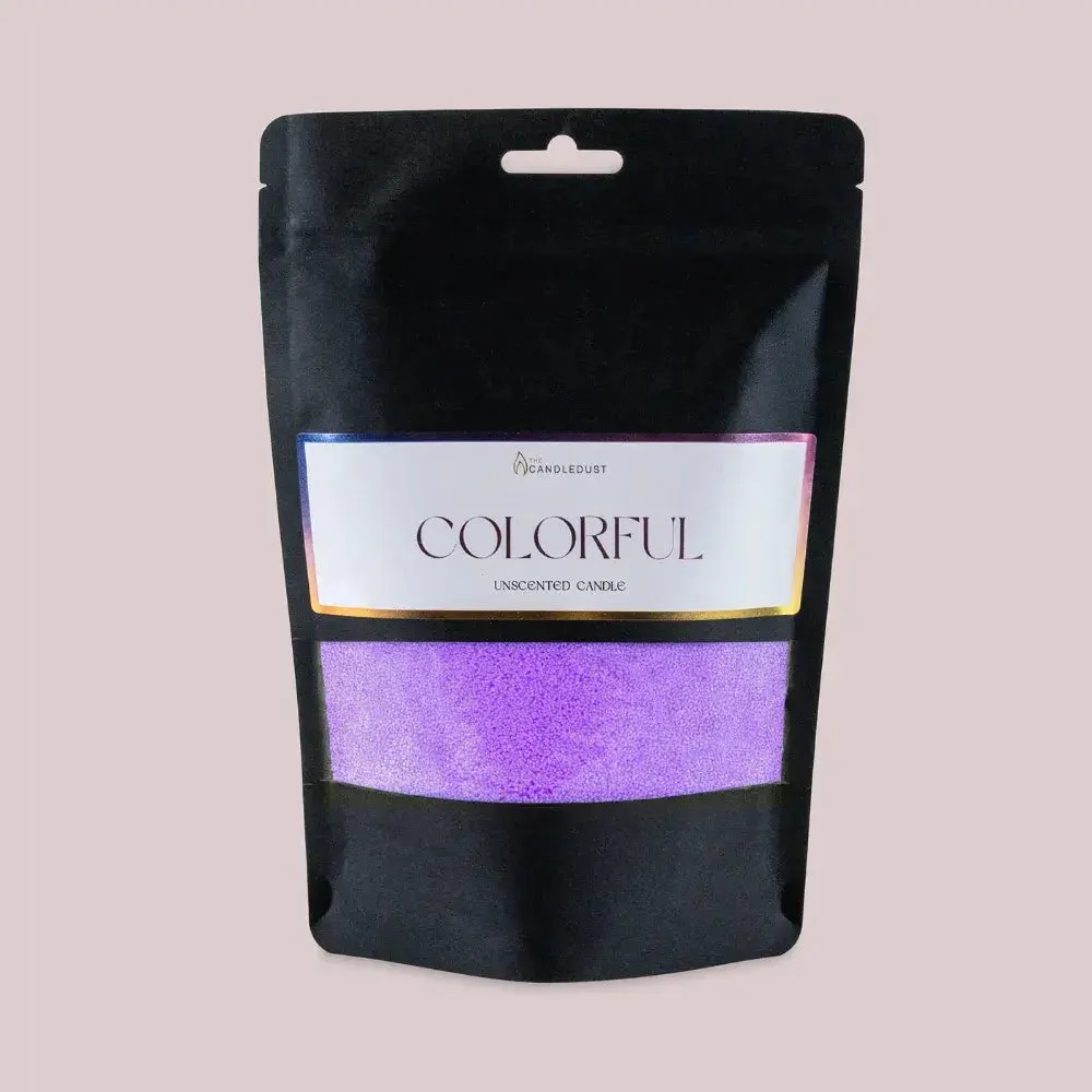 The Candledust Amethyst Unparfümierte Kerze Sand 330g Nachfüllpackung + 5 Dochte