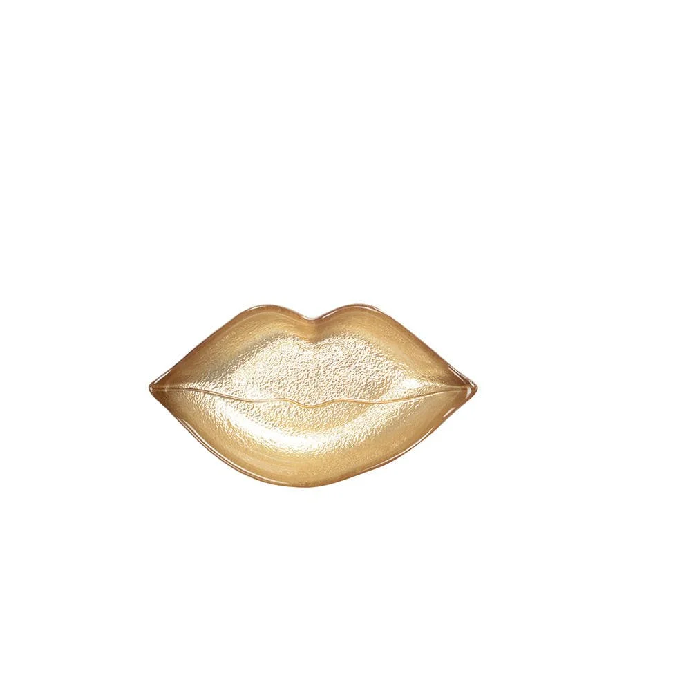 AULICA Glänzende goldene Schalenöffnung 17,5x4x4cm