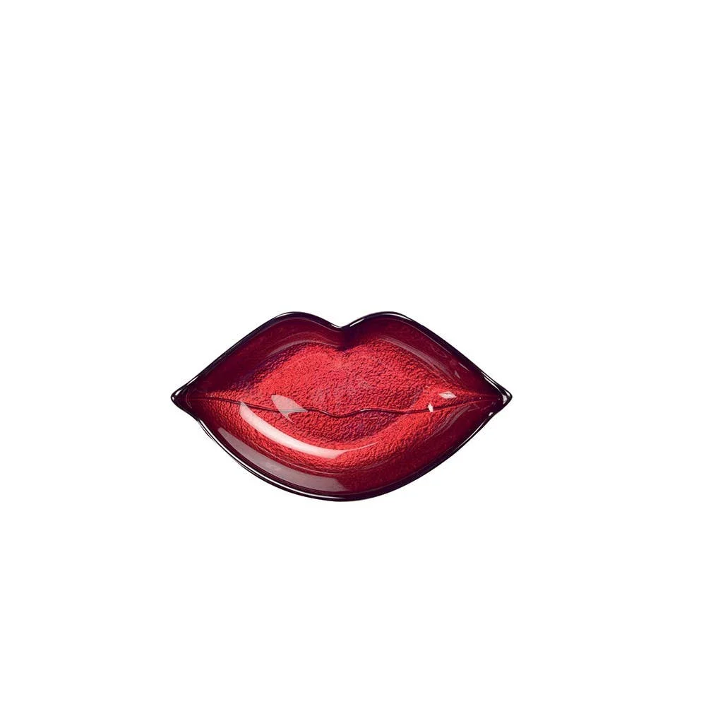 AULICA Glänzend rote Mundschale 17,5x4x4cm