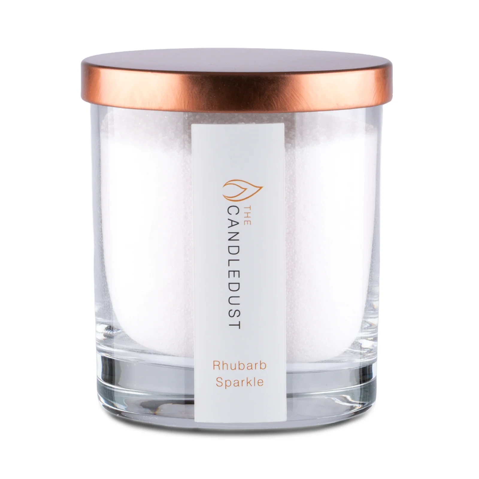 The Candledust Rhabarber Funkel Duftkerze Sandkerze 160g