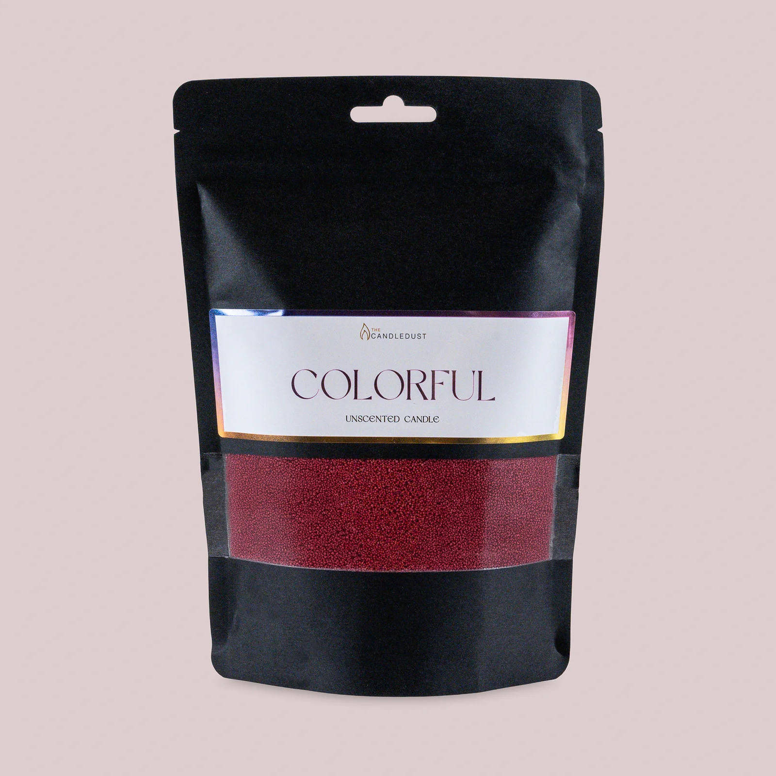 The Candledust Sangria Rote Duftfreie Kerze Sand 330g Nachfüllpackung + 5 Dochte