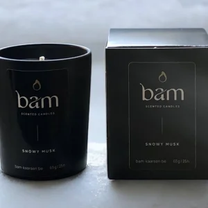 BAM BAM - SCHNEE MOSCHUS Duftkerze - SCHWARZ Kollektion Klein