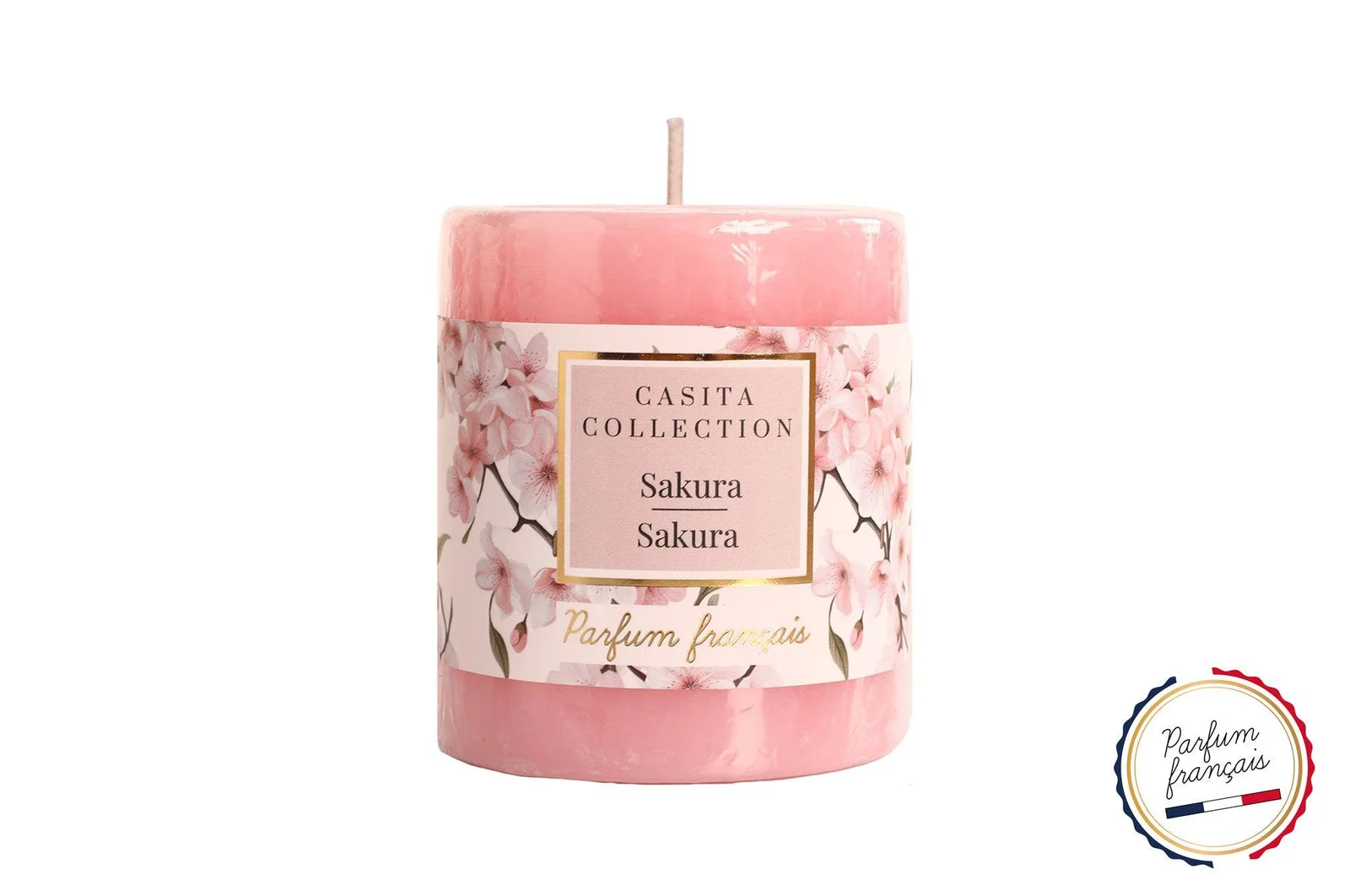 CP INTERNATIONAL Säulenkerze M Duft Sakura