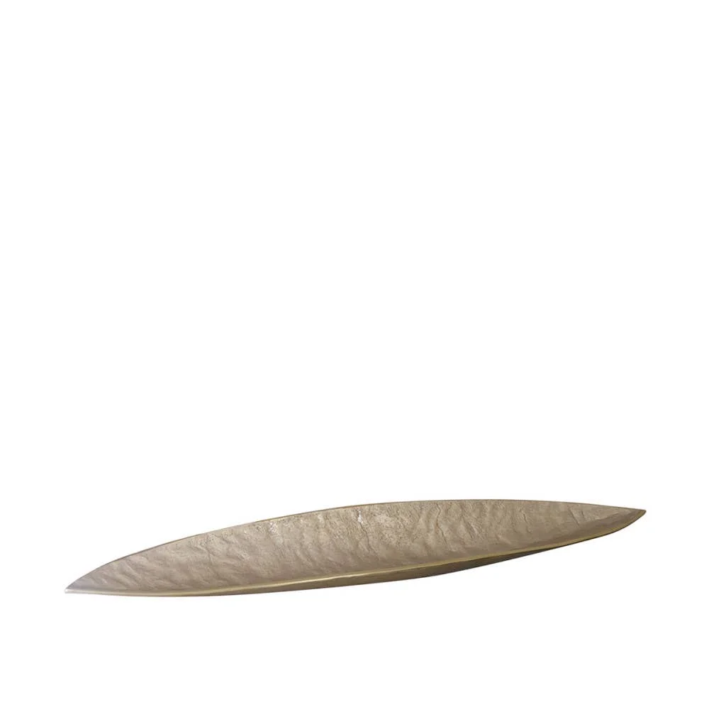 AULICA Dekorative Aluminiumschale Sand 94x19x6cm