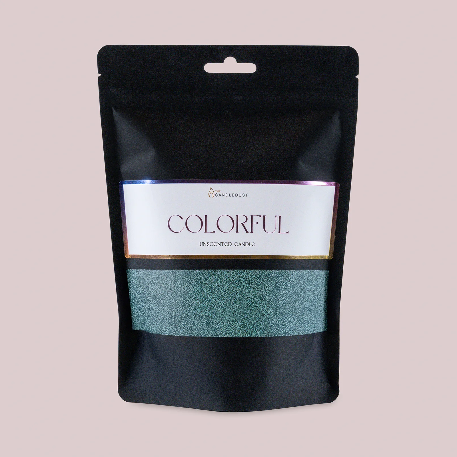 The Candledust Emerald Duftfreie Kerze Sand 330g Nachfüllpackung + 5 Dochte