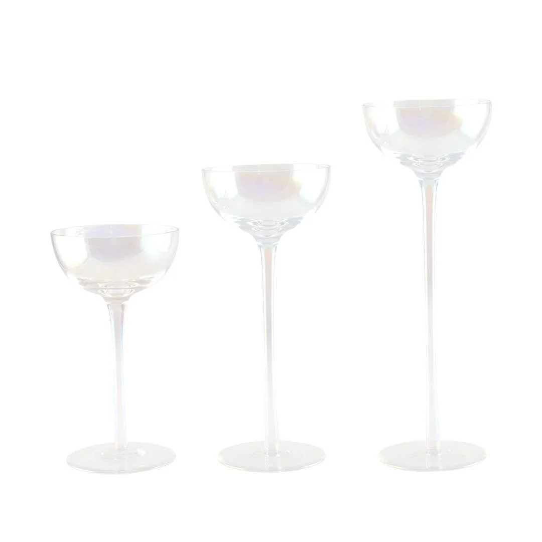 AULICA AULICA Set aus 3 Kerzenhaltern aus Perlmuttglas