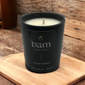 BAM BAM - BLACK ORCHID Duftkerze - BLACK Collection Klein