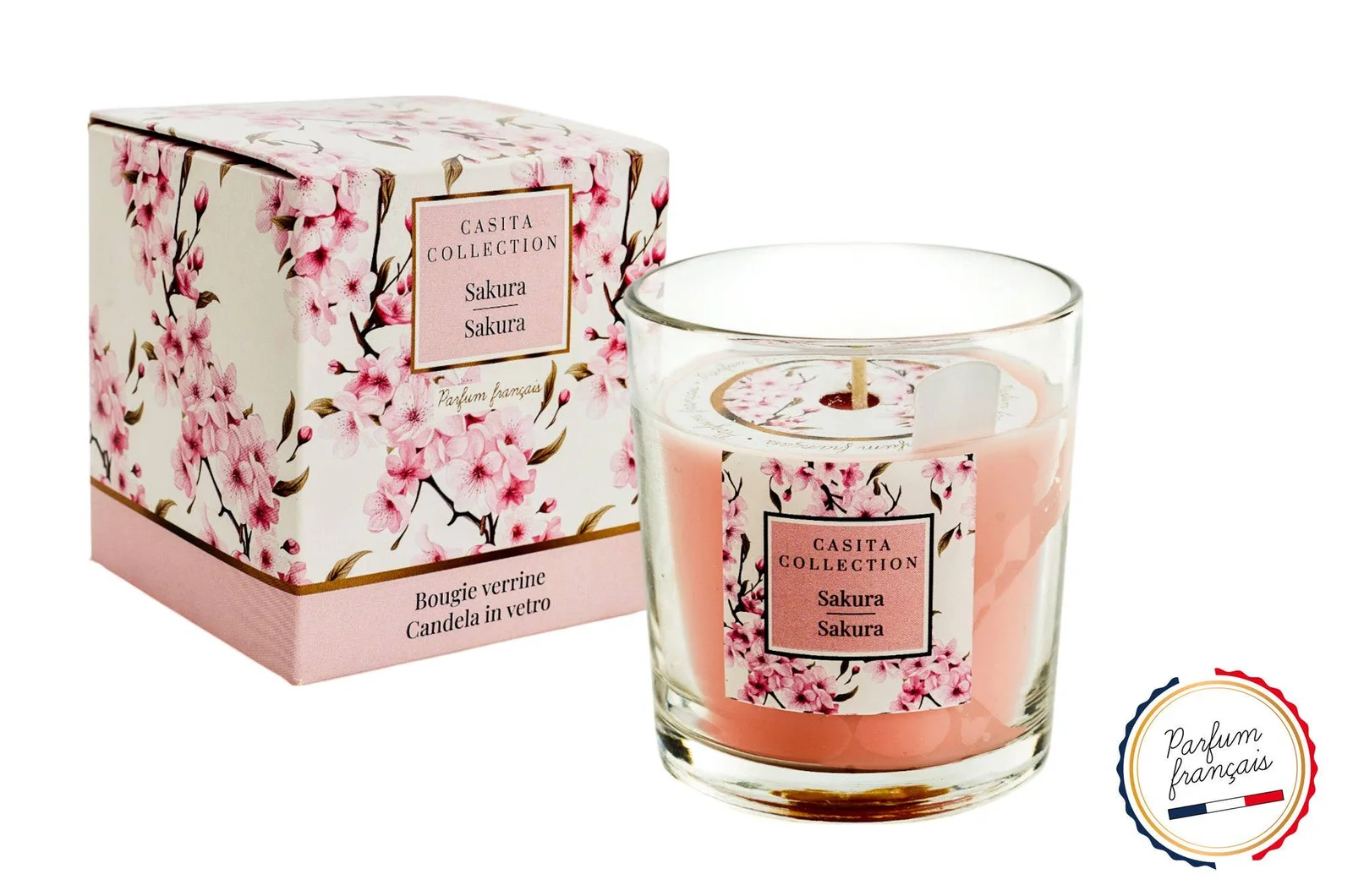 CP INTERNATIONAL Sakura Duftkerze im Glas 130g