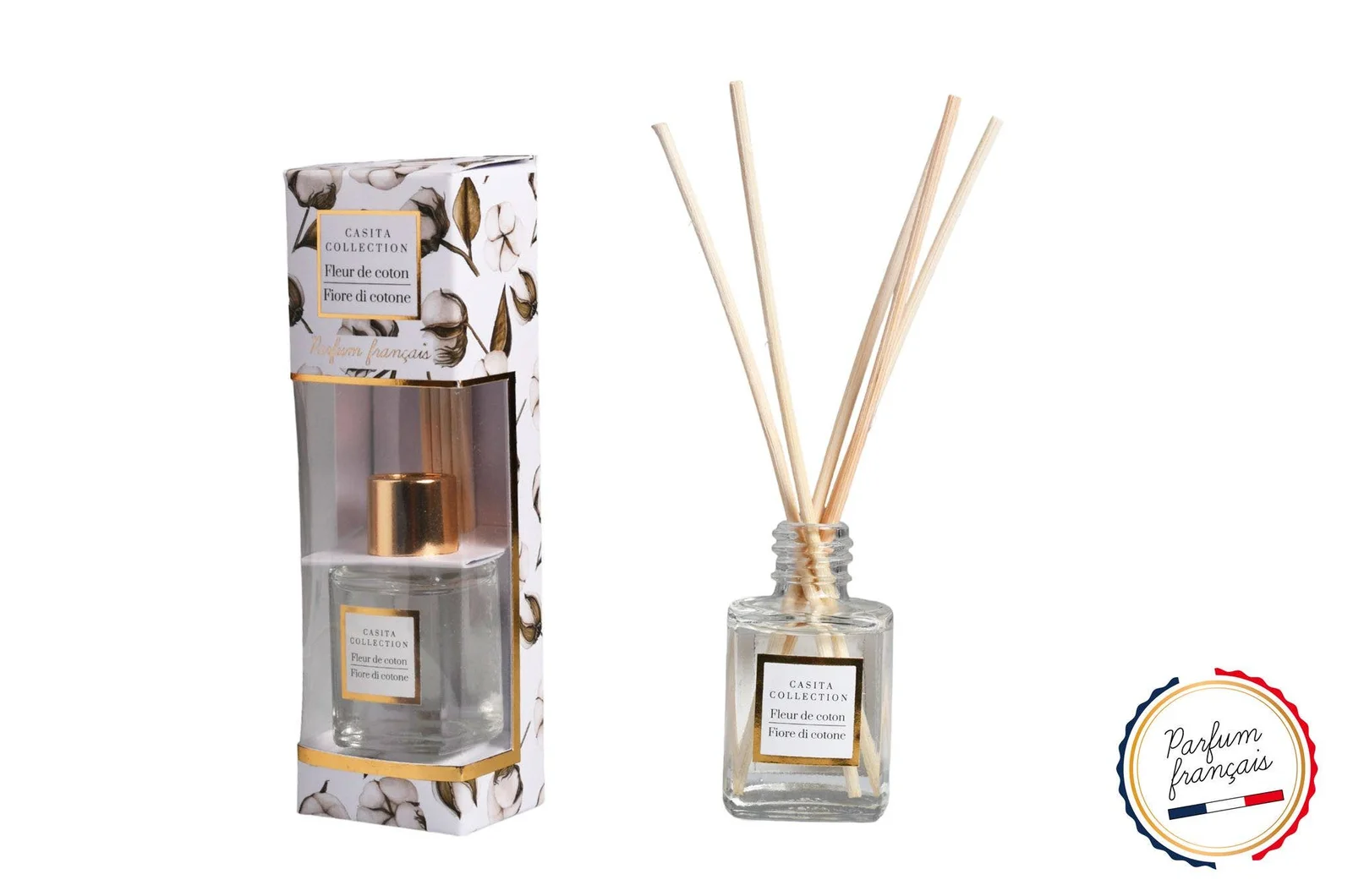CP INTERNATIONAL Diffusor 4 Stäbe 30 ml Baumwollblüte