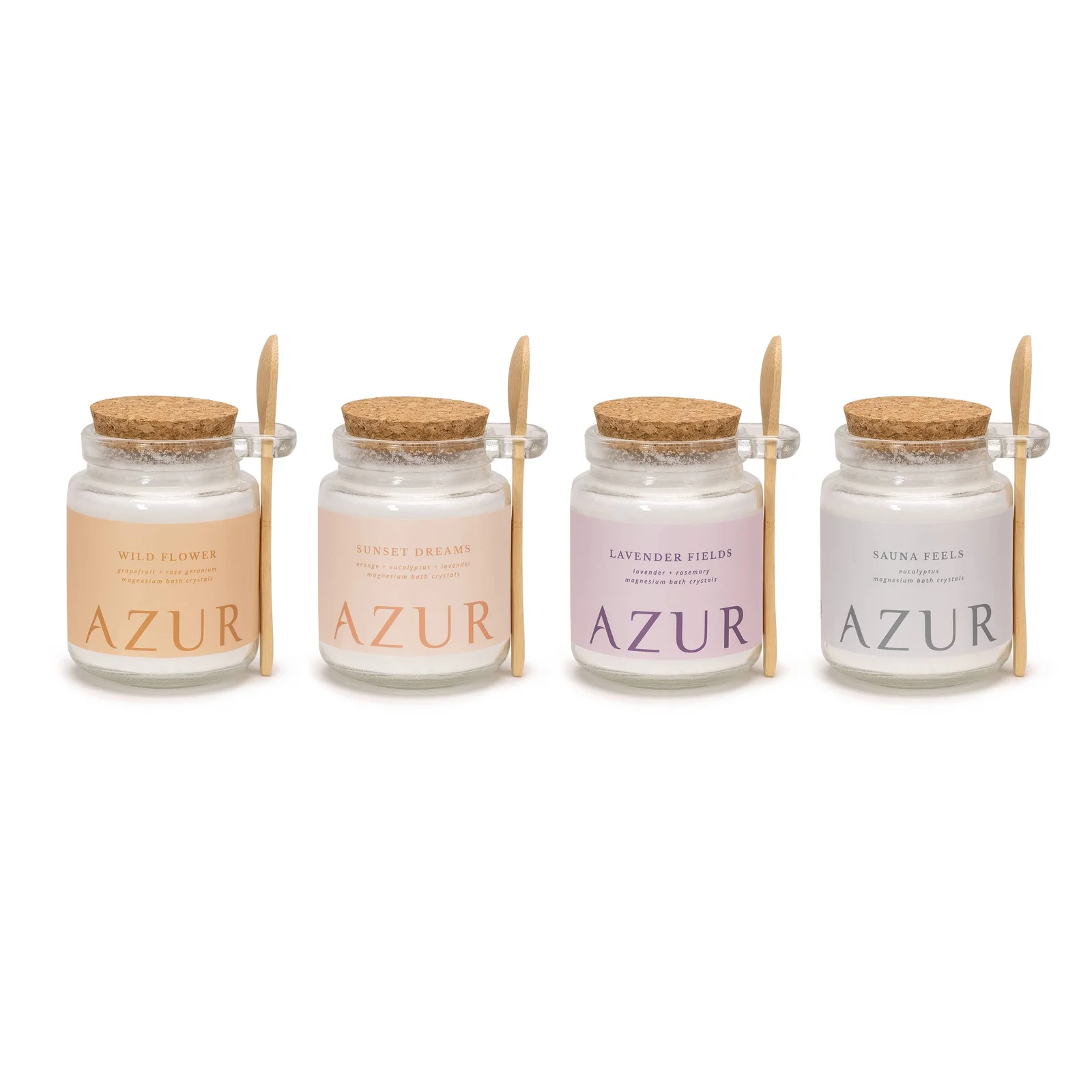 Azur Natural Bodycare BV Badesalz 240g | Magnesium | Ätherische Öle: Wild Flower