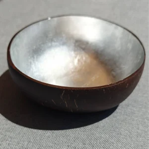 Product Import Holland Coco-Schale Silber - Schälchen - Dekoration - Kokosnuss