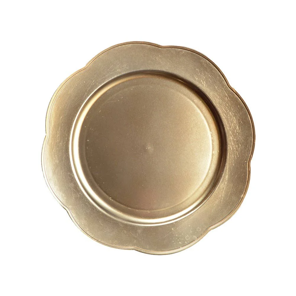 AULICA Goldener Wellen-Telleruntersetzer