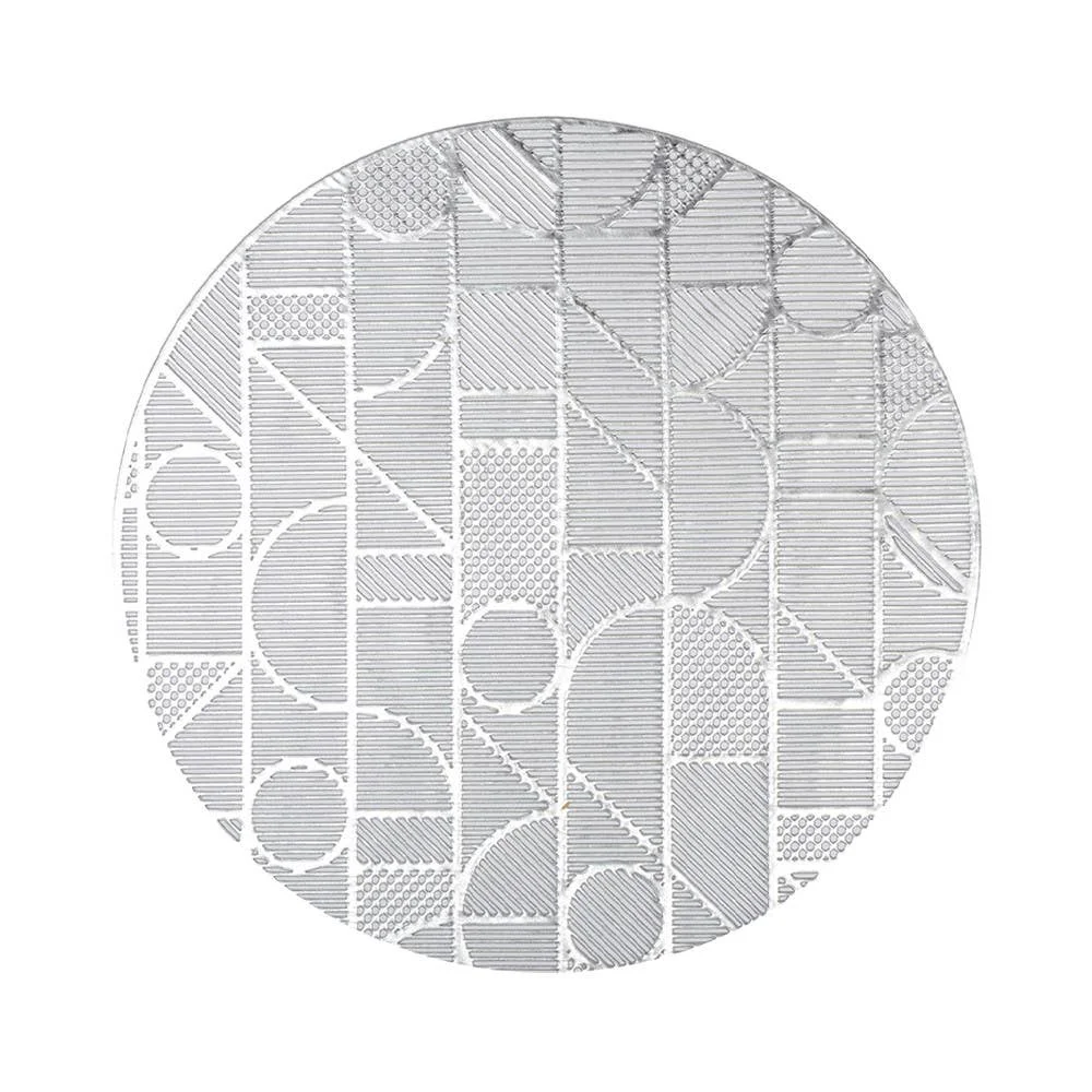 AULICA Silberne geometrische Platzteller