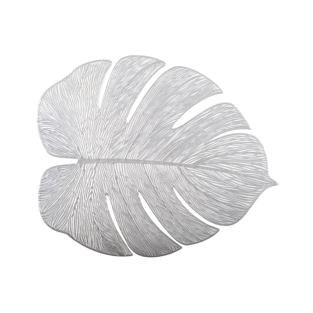 AULICA Tischset Blatt Silberfiligran