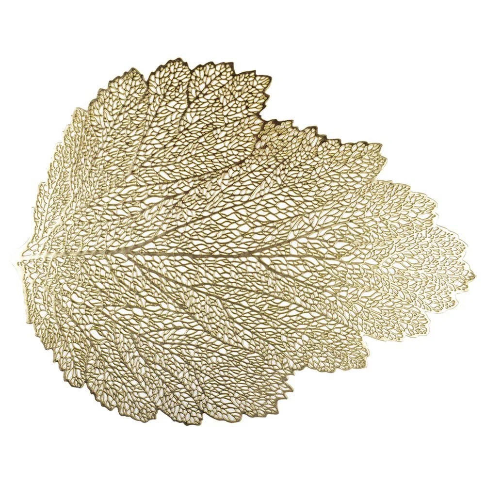 AULICA Goldene Eichenblatt-Tischunterlage