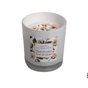 CP INTERNATIONAL Baumwollblüte Duftkerze im Glas Weiss 130g