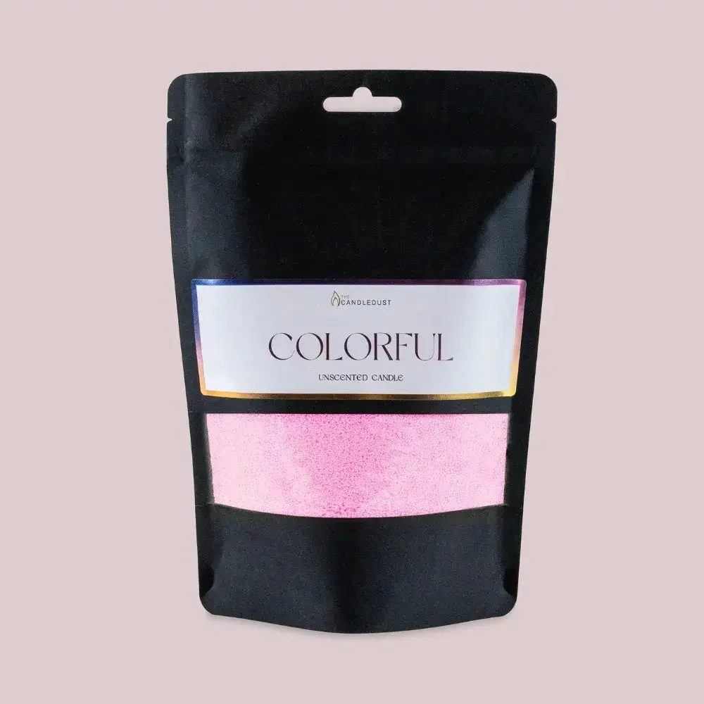 The Candledust Dunkel Babyrosa Duftlose Kerze Sand 330g Nachfüllpackung + 5 Dochte