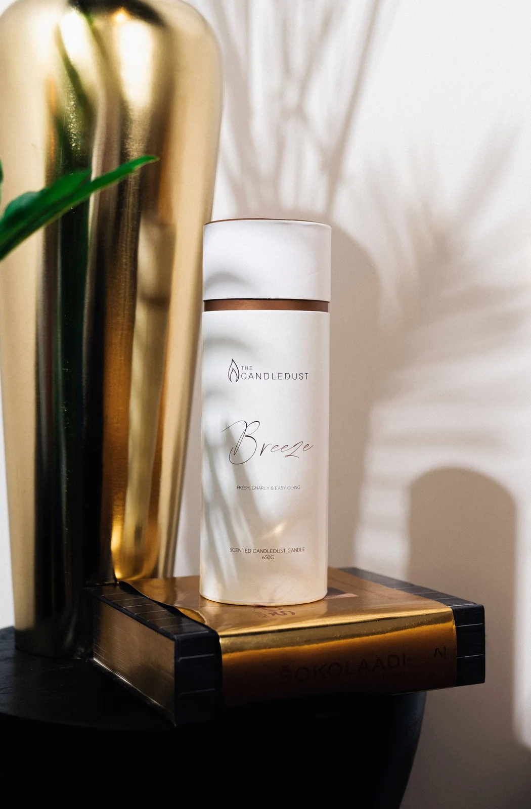 The Candledust Breeze Duftkerze Sand 650g (Tube) + 17 Dochte