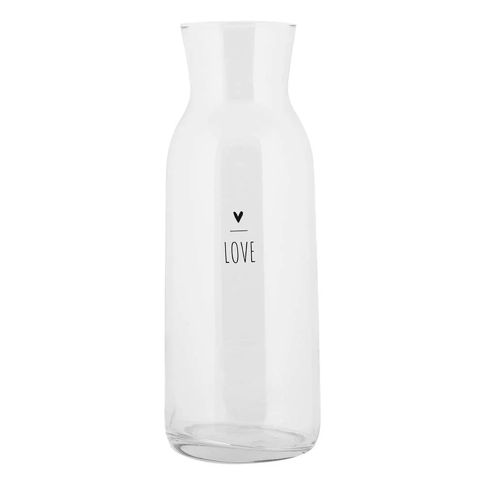 Clayre & Eef Karaffe aus transparentem Glas, 1000 ml