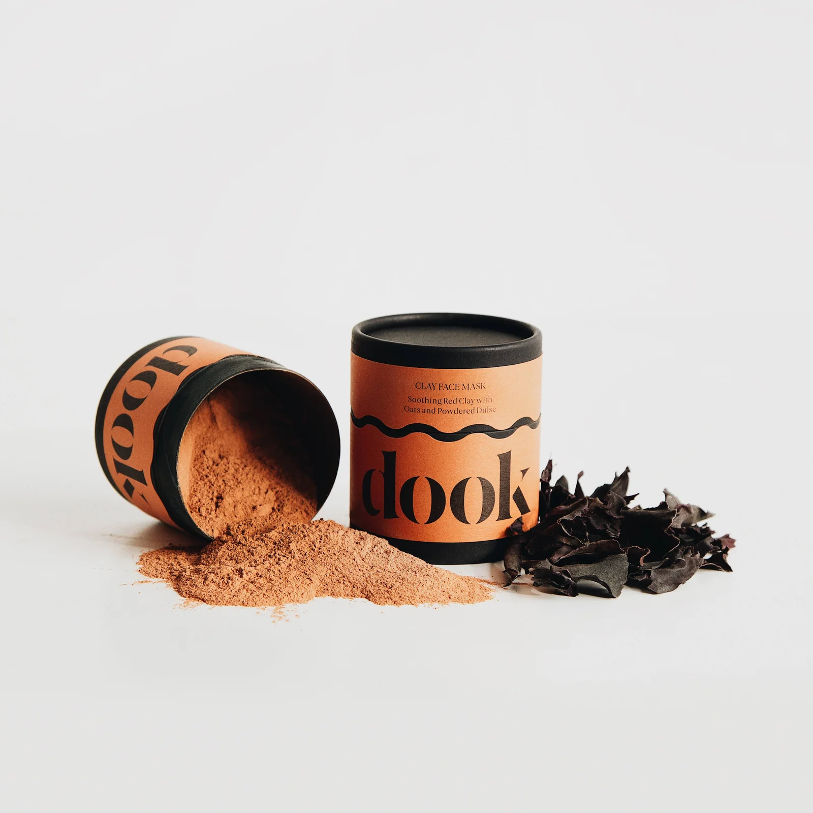 Dook - Scottish Salt Soap Tonmaske - Beruhigender roter Ton mit Hafer und getrocknetem Dulse