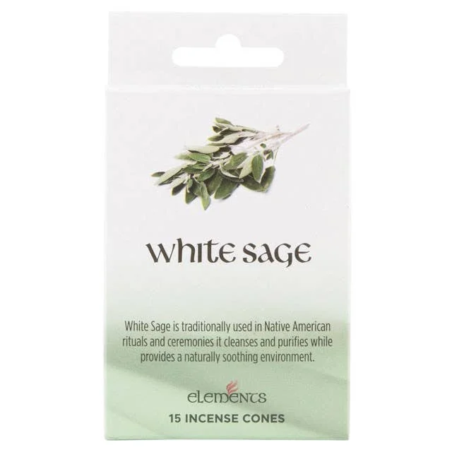 Something Different Wholesale Weihrauchkegel von Elements Weisser Salbei