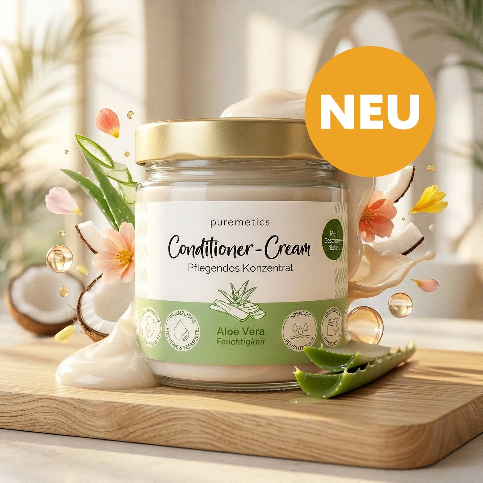 puremetics GmbH Feuchtigkeits Conditioner-Cream ‘Aloe Vera‘