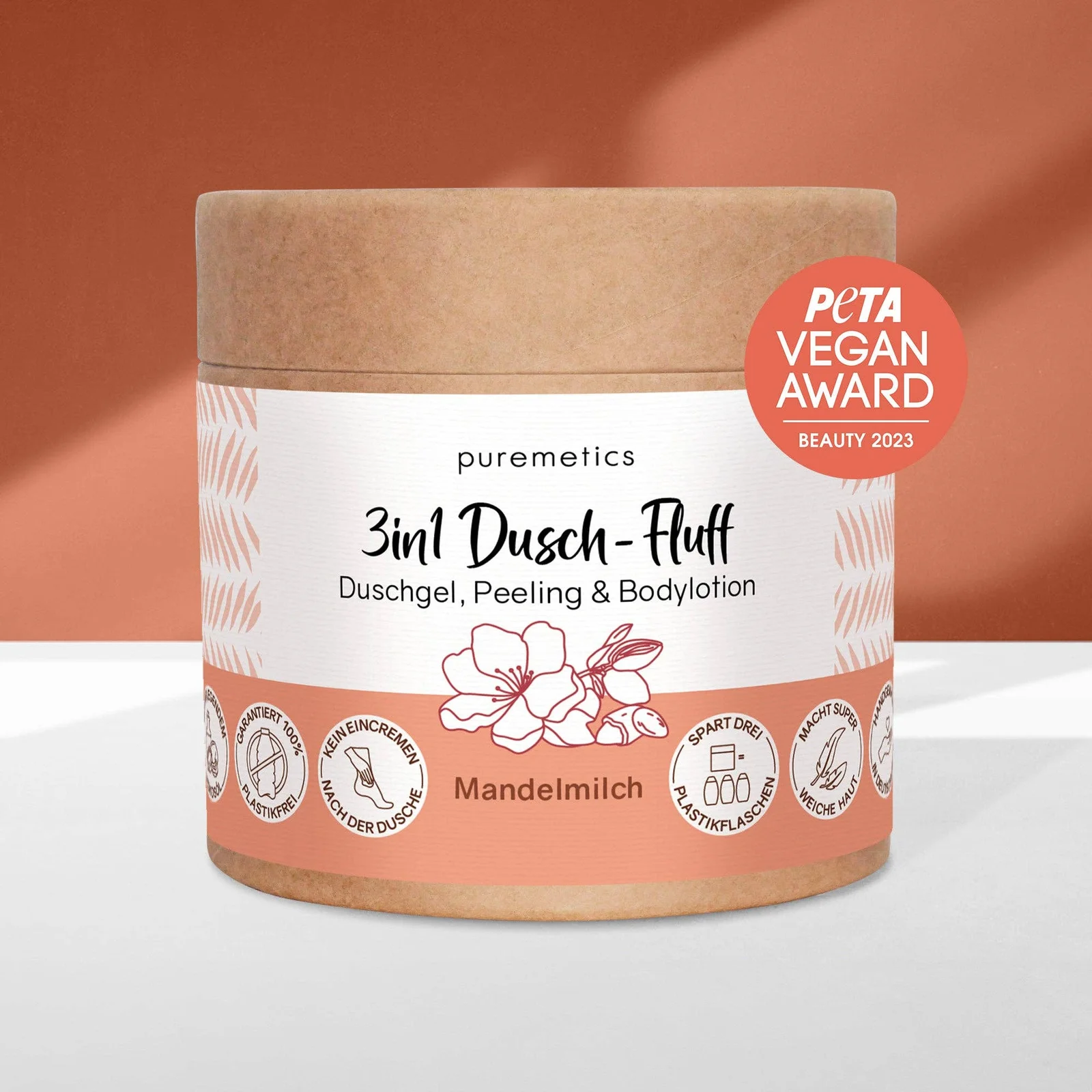 puremetics GmbH 3in1 Dusch-Fluff 'Mandelmilch'