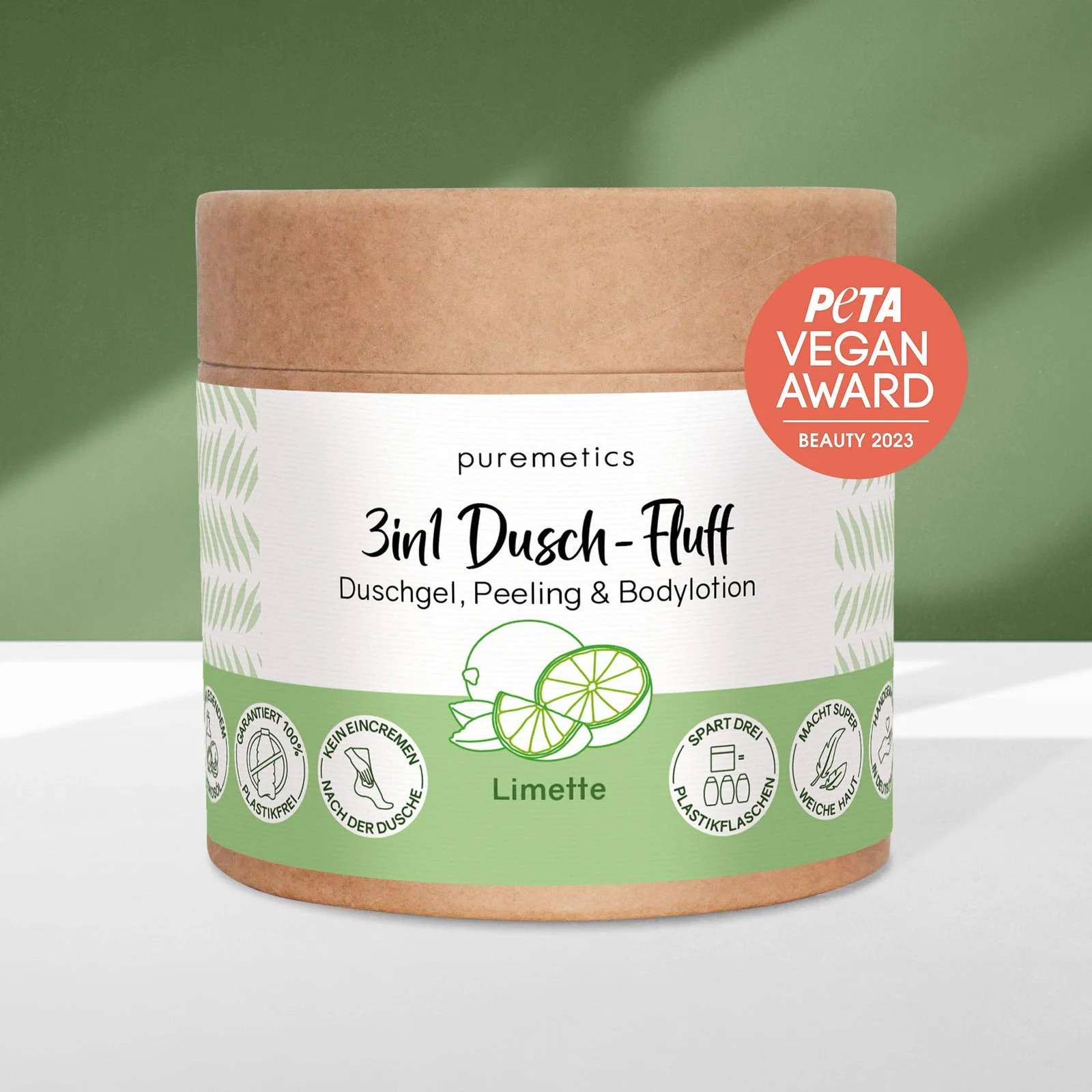 puremetics GmbH 3in1 Dusch-Fluff 'Limette'