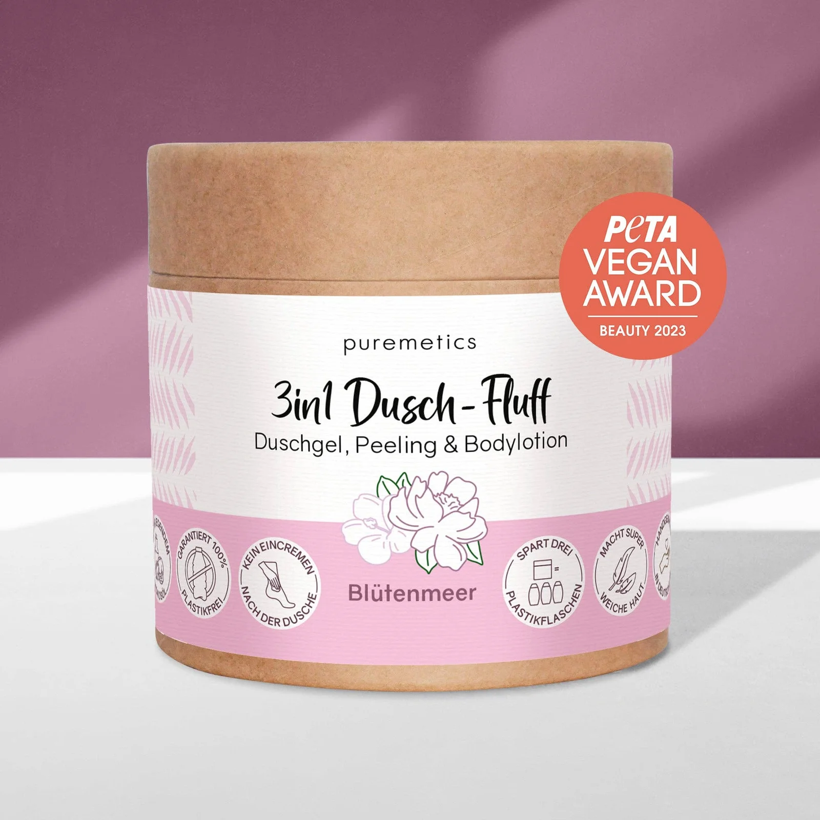 puremetics GmbH 3in1 Dusch-Fluff 'Blütenmeer'