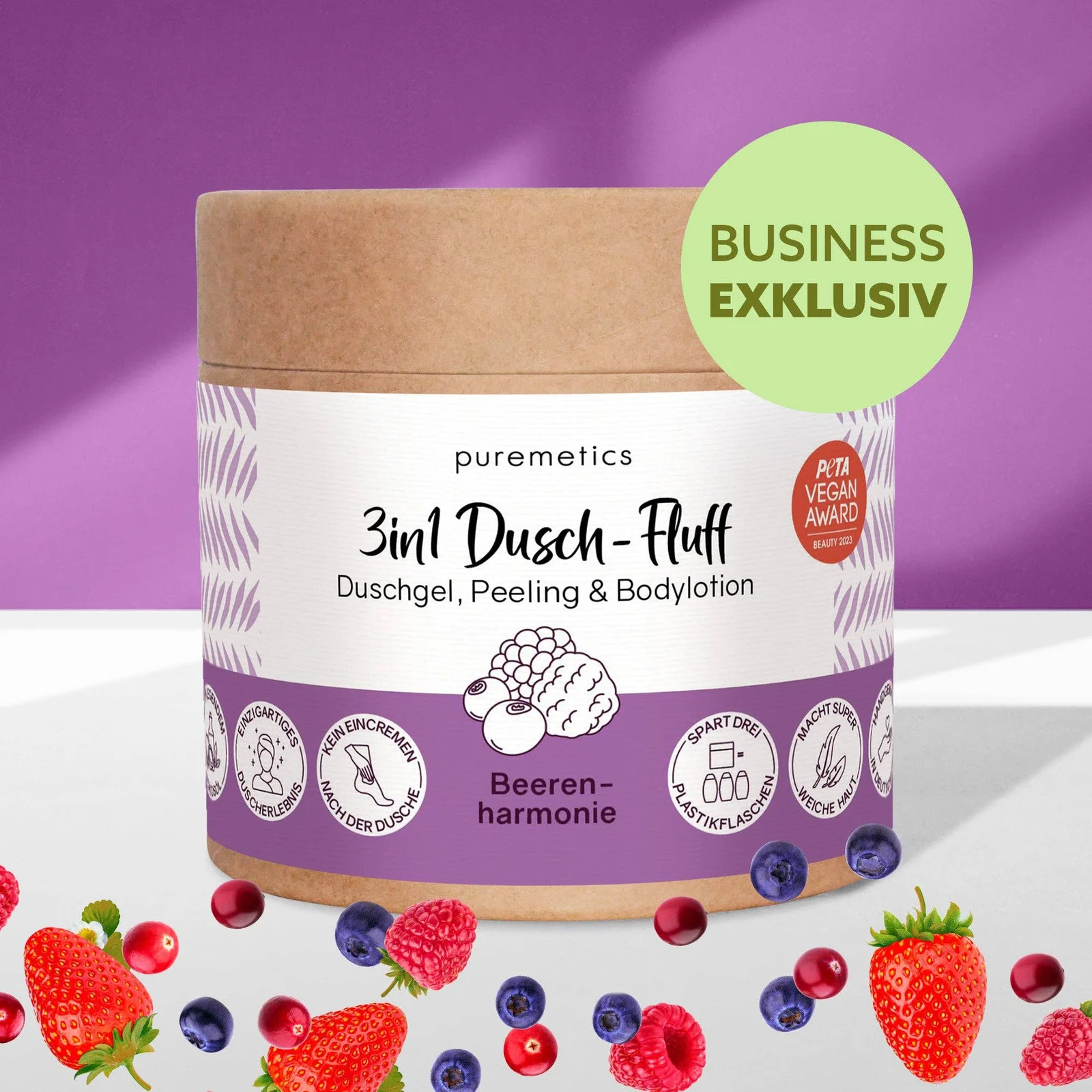 puremetics GmbH 3in1 Dusch-Fluff 'Beerenharmonie'