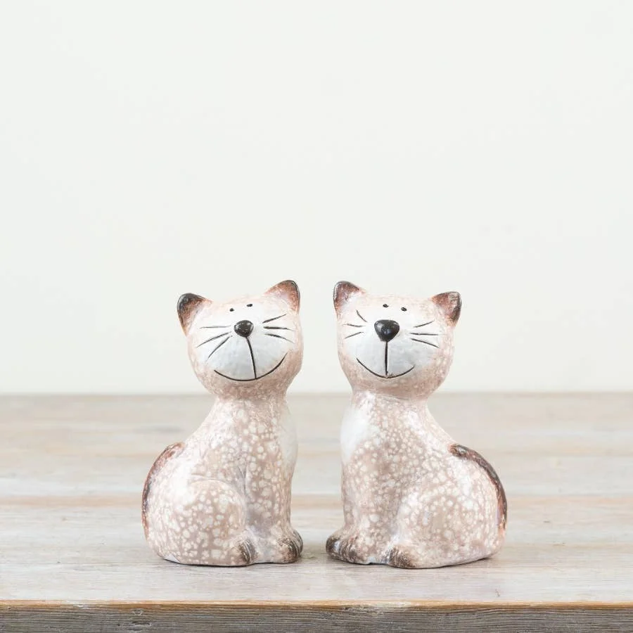 Gainsborough Giftware x Portland Living Sitzende Katzen, 13,5 cm