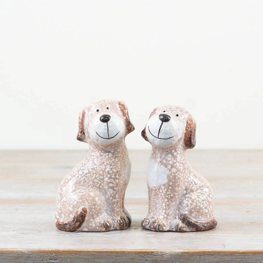 Gainsborough Giftware x Portland Living Sitzender Hund Ornament, 13 cm