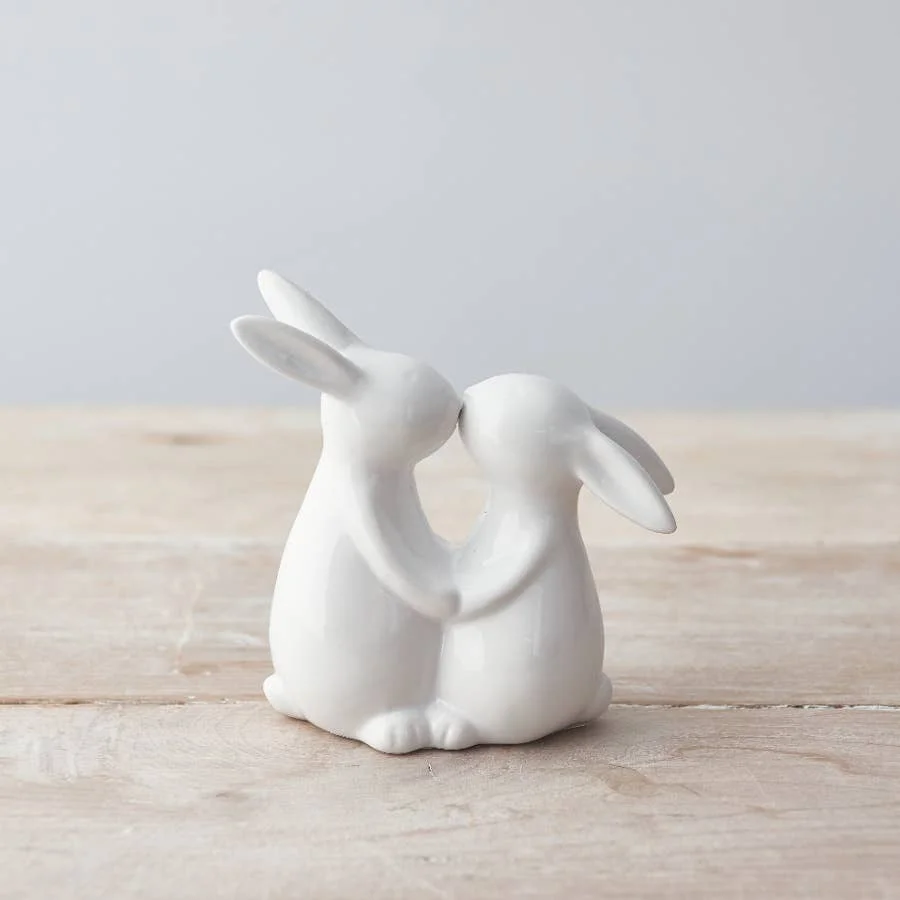 Gainsborough Giftware x Portland Living Küssende Hasen, 10 cm