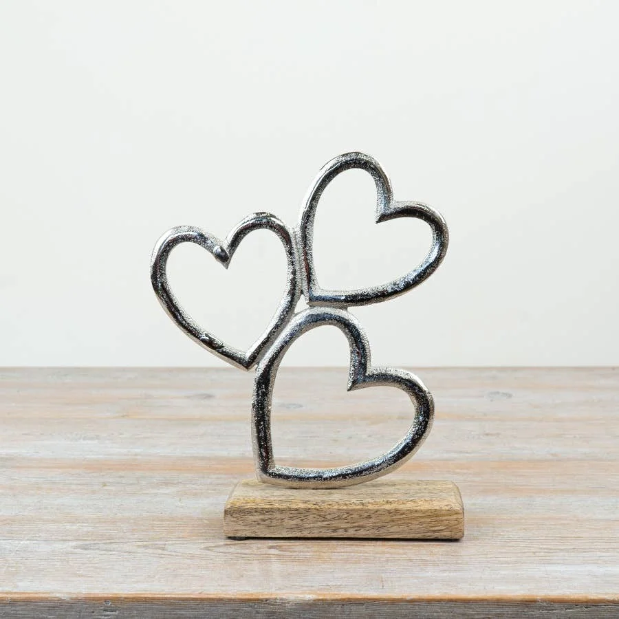 Gainsborough Giftware x Portland Living Herz auf Sockel, 20 cm