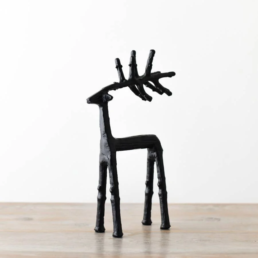 Gainsborough Giftware x Portland Living Schwarzes Rentier - 35 cm
