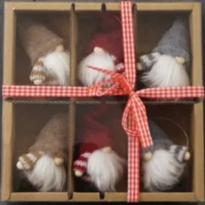 Gainsborough Giftware x Portland Living Set mit 6 Mini-Gonks, 17 cm