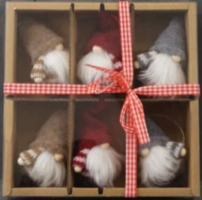 Gainsborough Giftware x Portland Living Set mit 6 Mini-Gonks, 17 cm