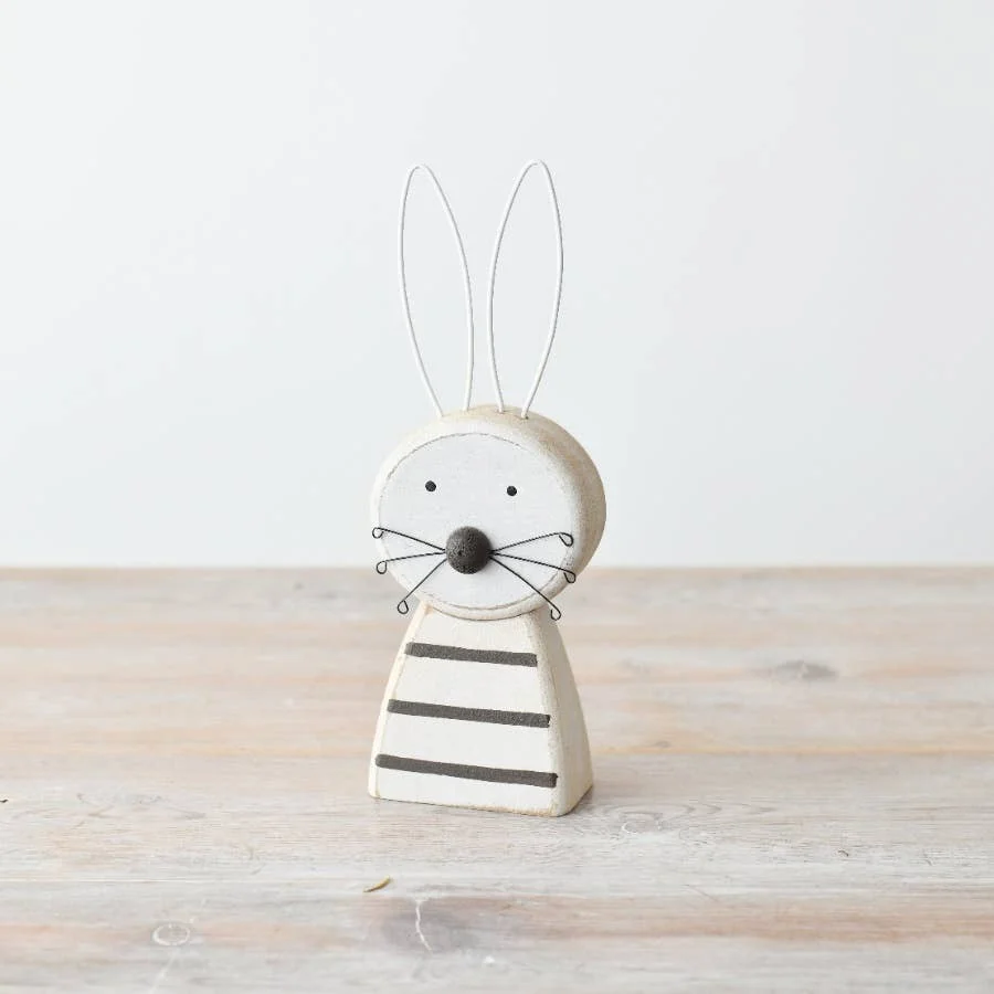 Gainsborough Giftware x Portland Living Holzhasen-Deko, 20 cm