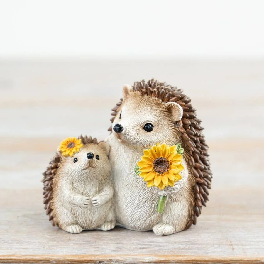 Gainsborough Giftware x Portland Living Mutter & Baby Igel Dekoration, 8 cm