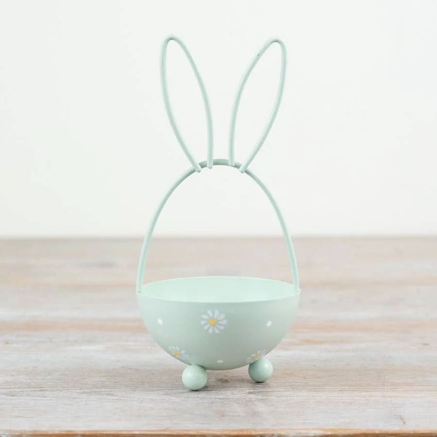 Gainsborough Giftware x Portland Living Grüner Hasenkorb, 17 cm