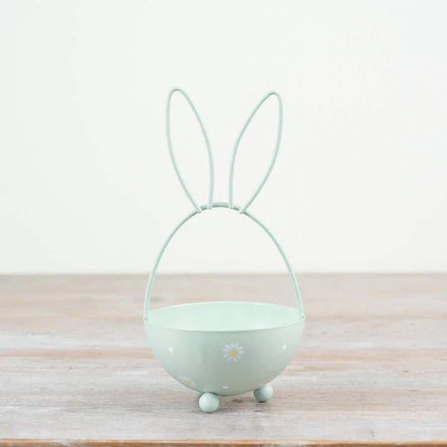 Gainsborough Giftware x Portland Living Gänseblümchen-Hasenkorb, 20 cm