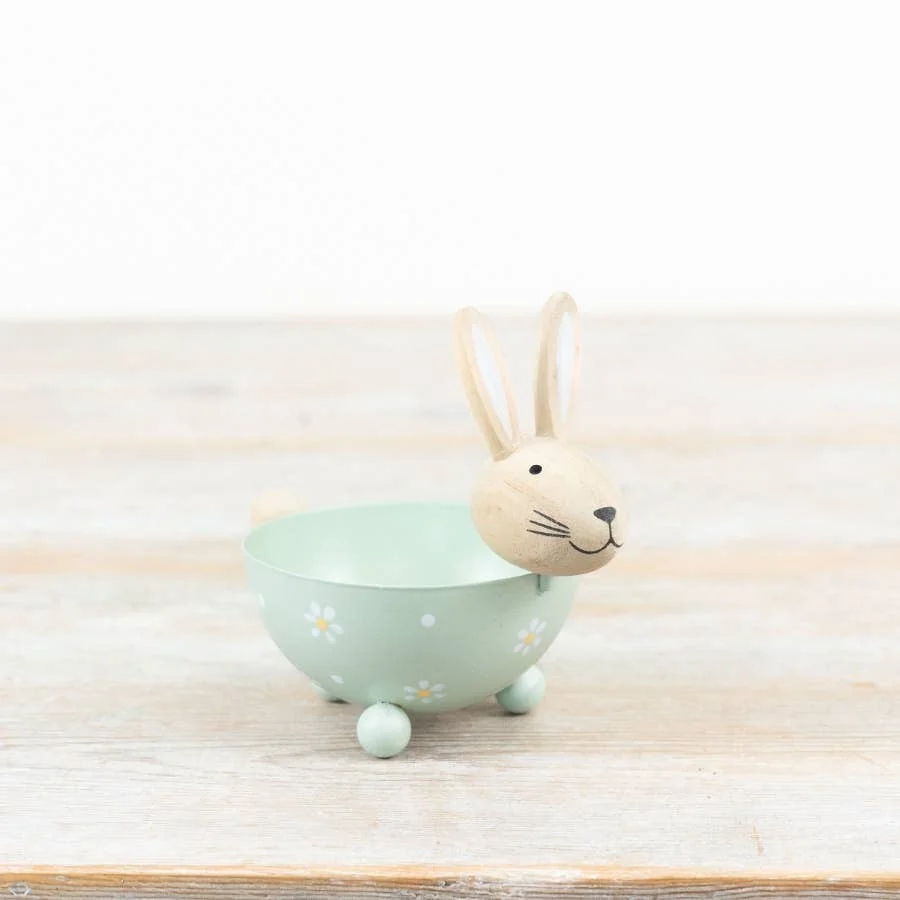 Gainsborough Giftware x Portland Living Gänseblümchen-Häschen-Schale, 12 cm