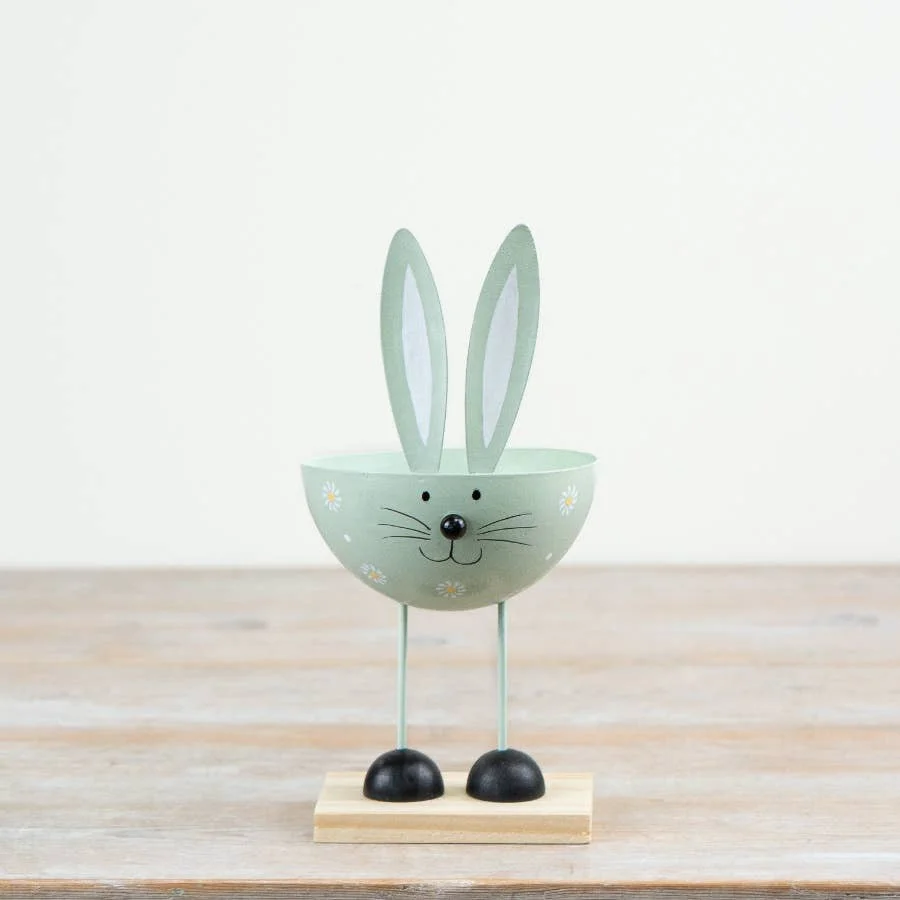 Gainsborough Giftware x Portland Living Grünes Hasenornament, 24 cm